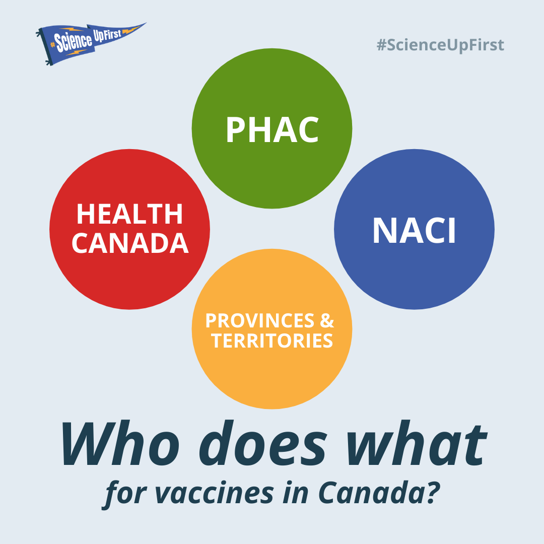 Who does what for vaccines in Canada?