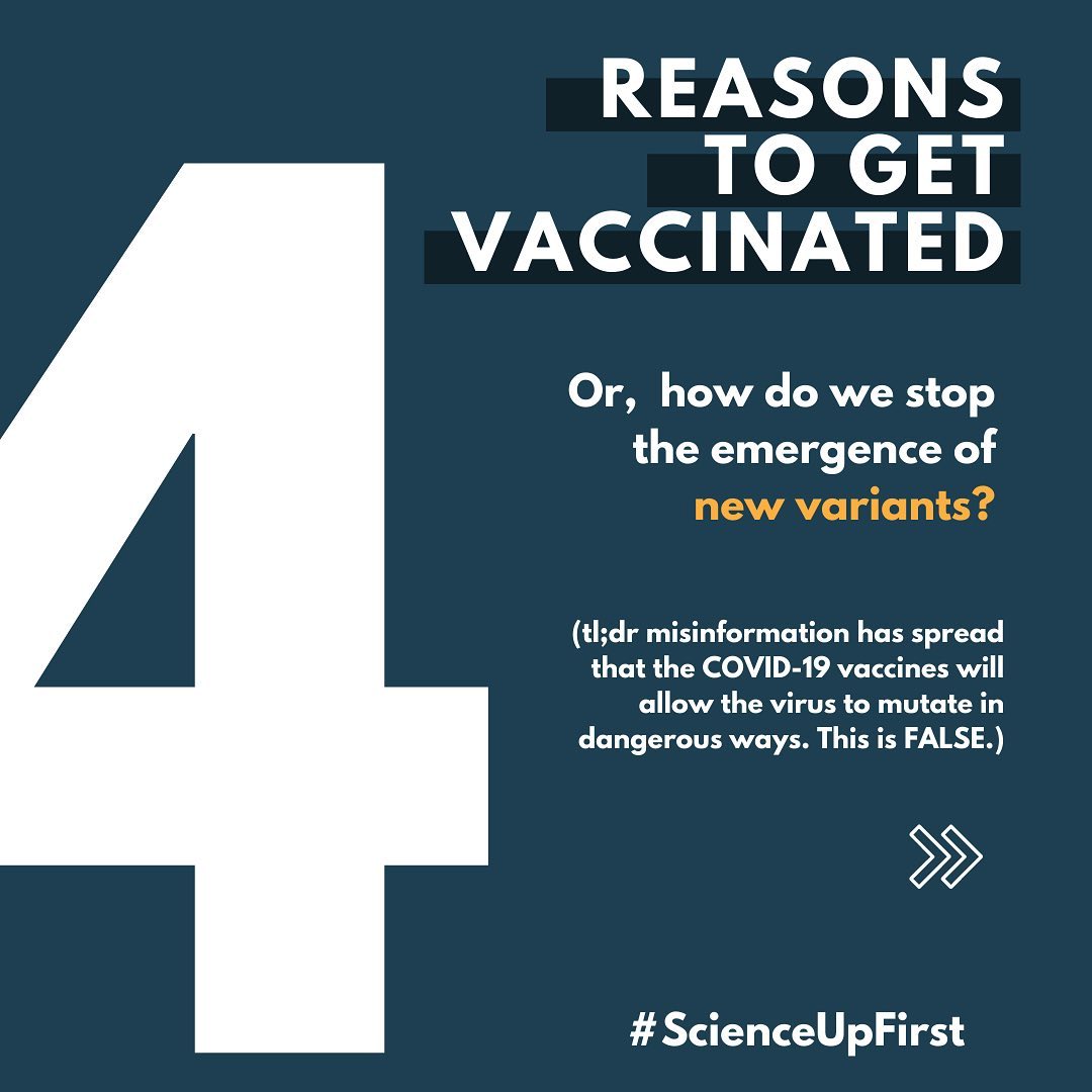 Four reasons to get vaccinated
