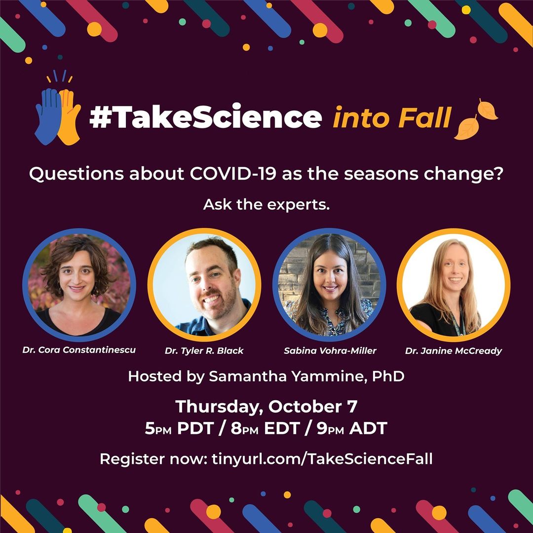 #TakeScience into Fall – Experts: October 7th