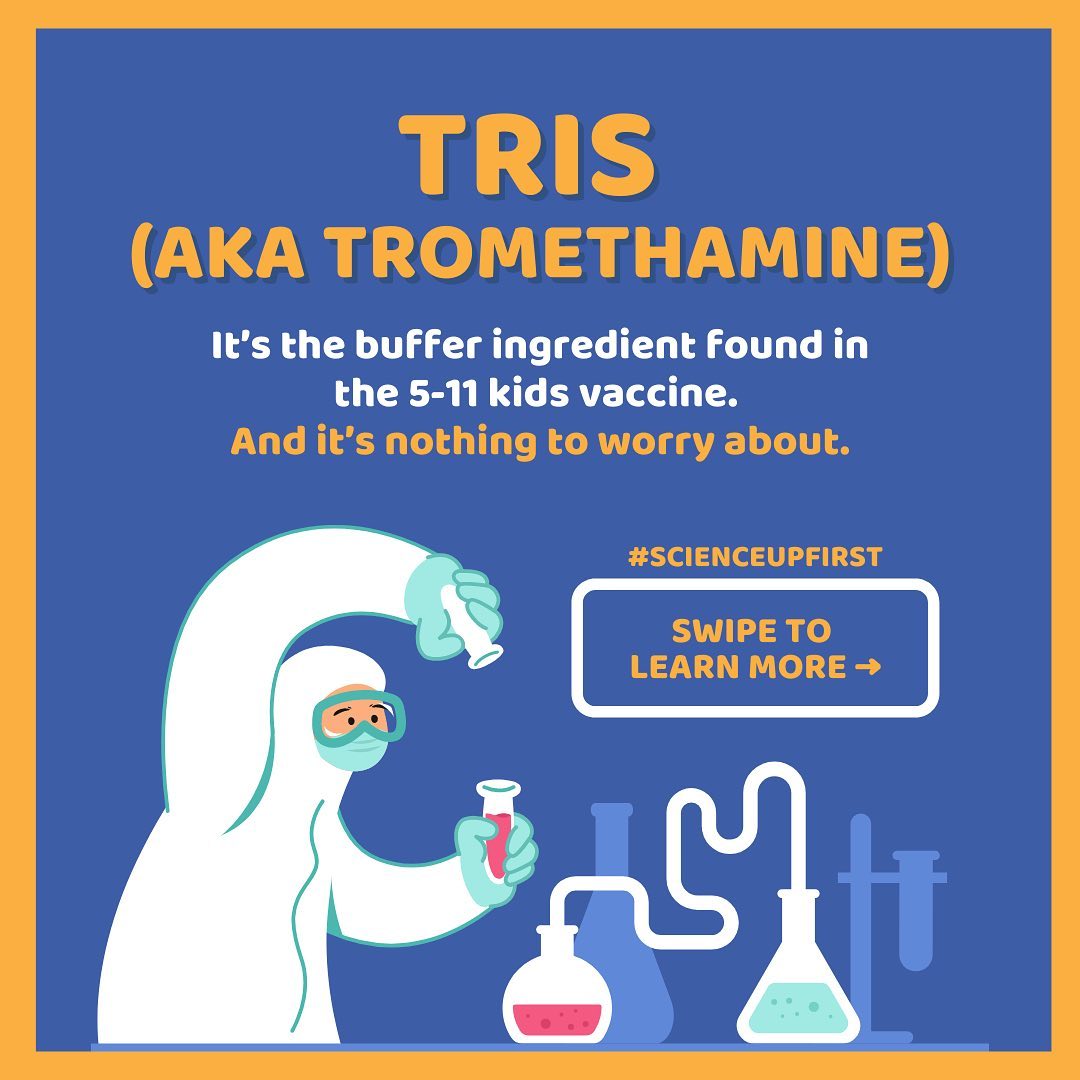 Tris (aka tromethamine) is nothing to worry about.