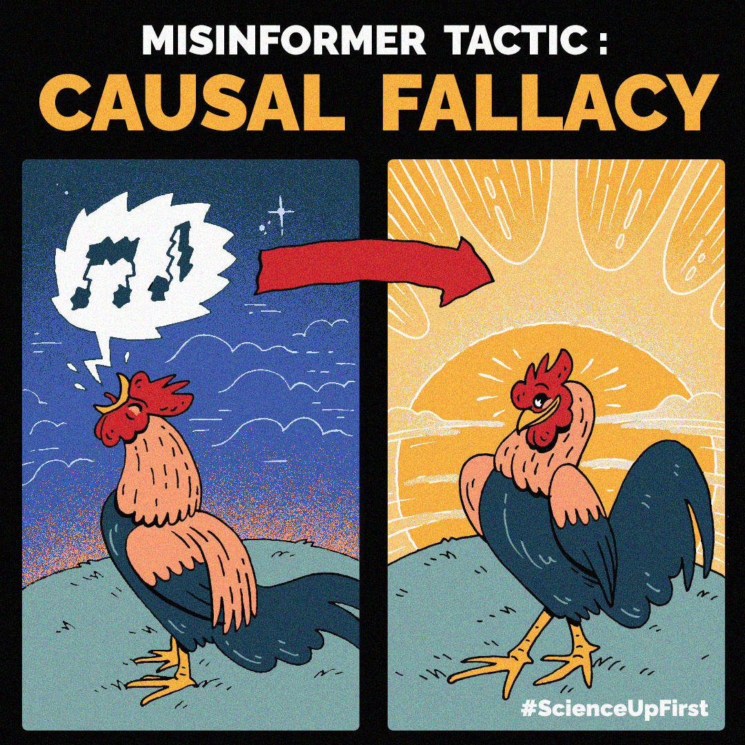Misinformer Tactic: Causal Fallacy