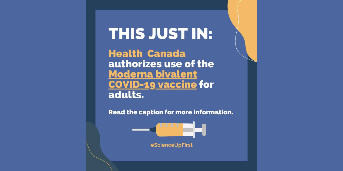 Health Canada authorizes use of the Moderna bivalent vaccine for adults