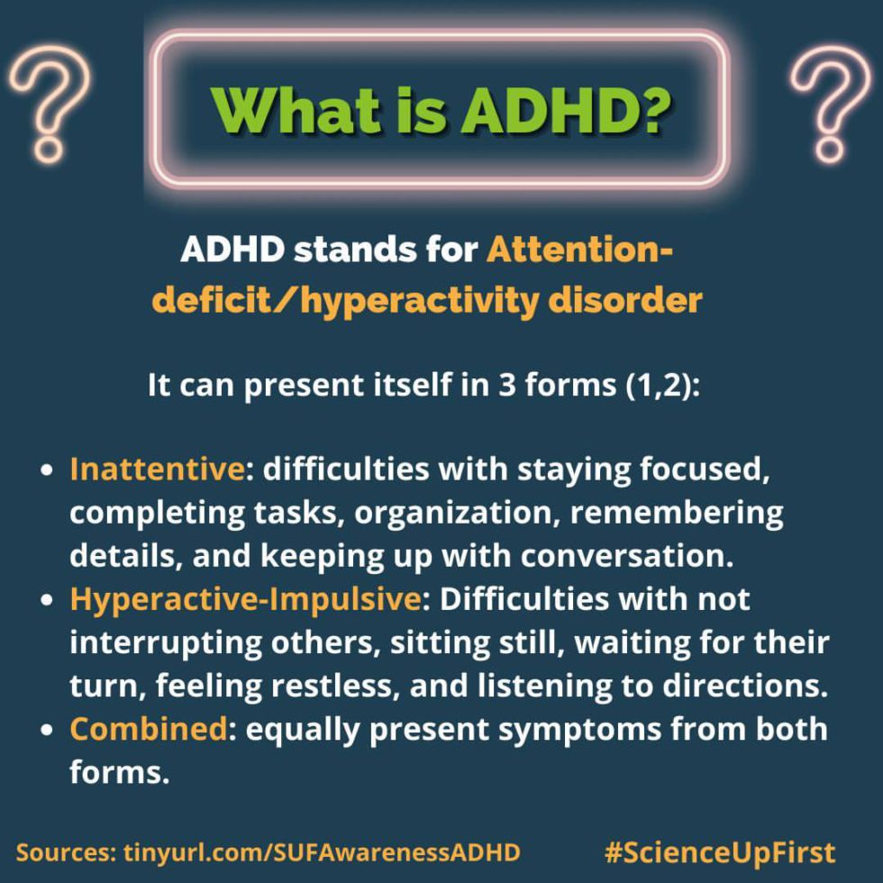Five common misconceptions about ADHD ScienceUpFirst