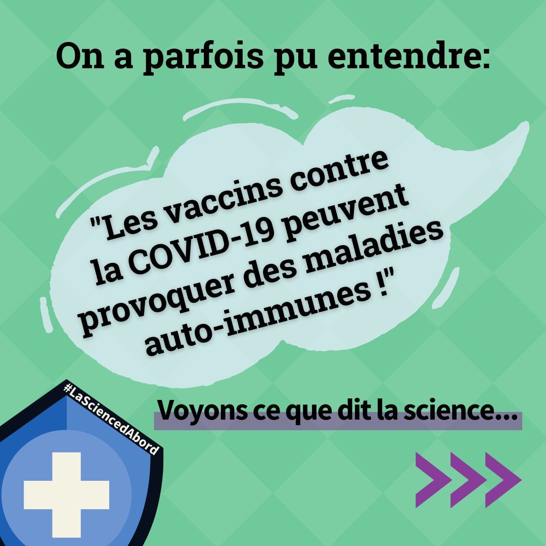 Les vaccins contre la COVID-19 peuvent provoquer des maladies auto-immunes ?