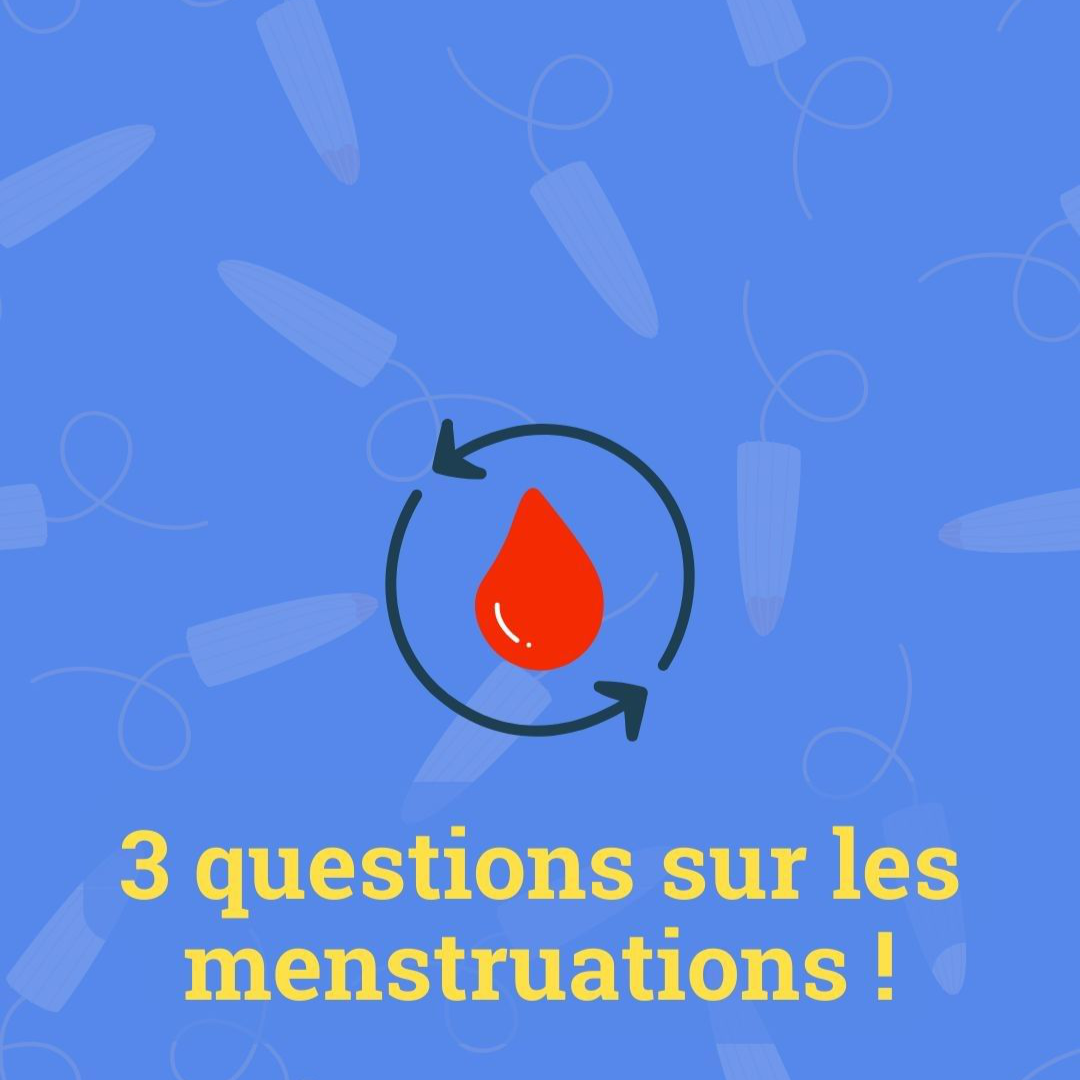 3 questions sur les menstruations !