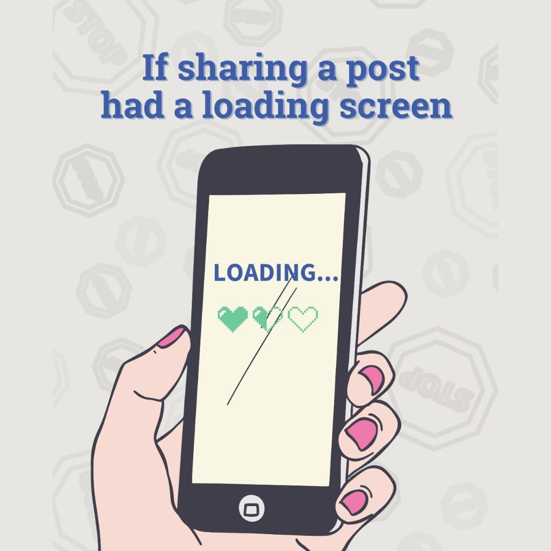 If sharing a post had a loading screen