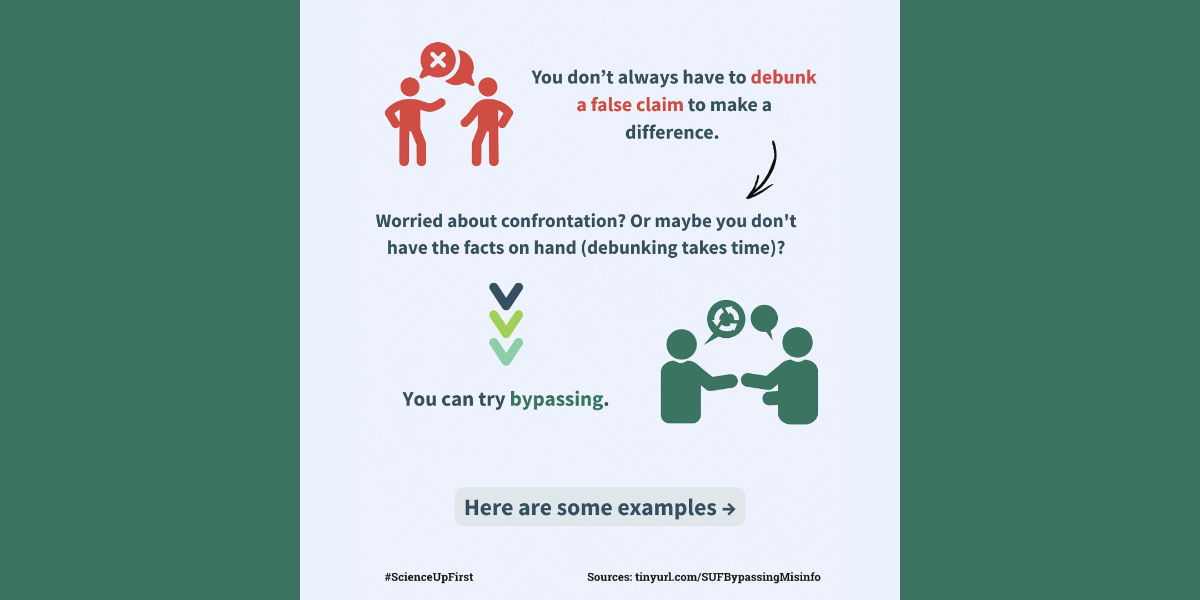 You don’t always have to debunk a false claim to make a difference ...