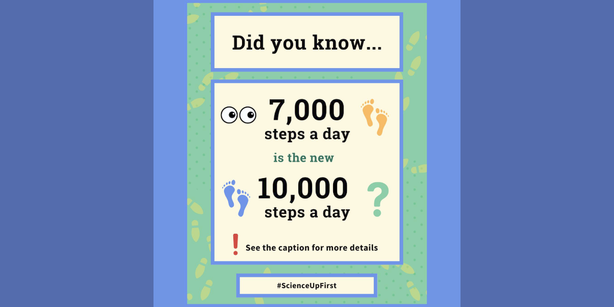 7000 steps a day is the new 10000 | ScienceUpFirst
